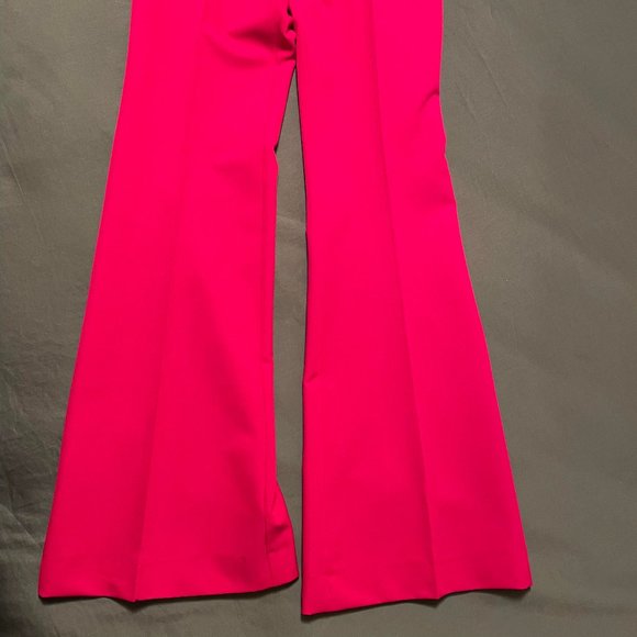 NWT S 4 Italian Handmade MOTEL Trouser Pant Fuchsia Pink Bootcut Relaxed leg Re - Picture 3 of 10